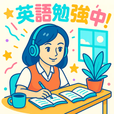 英語勉強中！vol.04 - 聞くだけ試験対策 - ジャケット